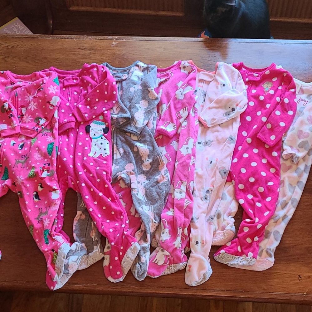 Carter's pajamas footie 18 months 7 pair